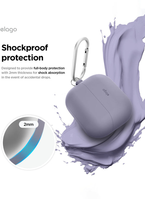 elago Samsung Galaxy Buds 3 / 3 PRO Case Silicone Hang with Carabiner